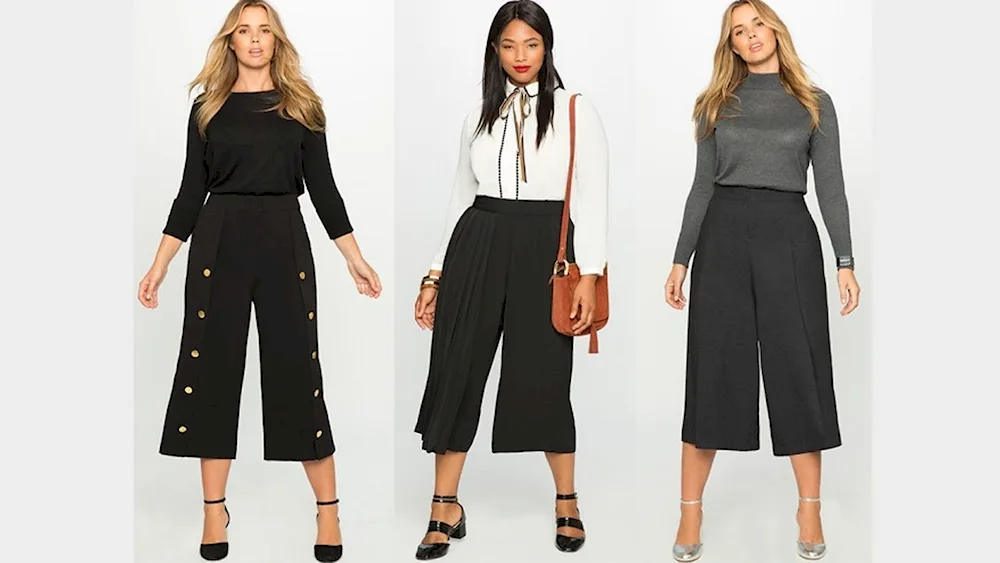 Skirt-pants for full women photo