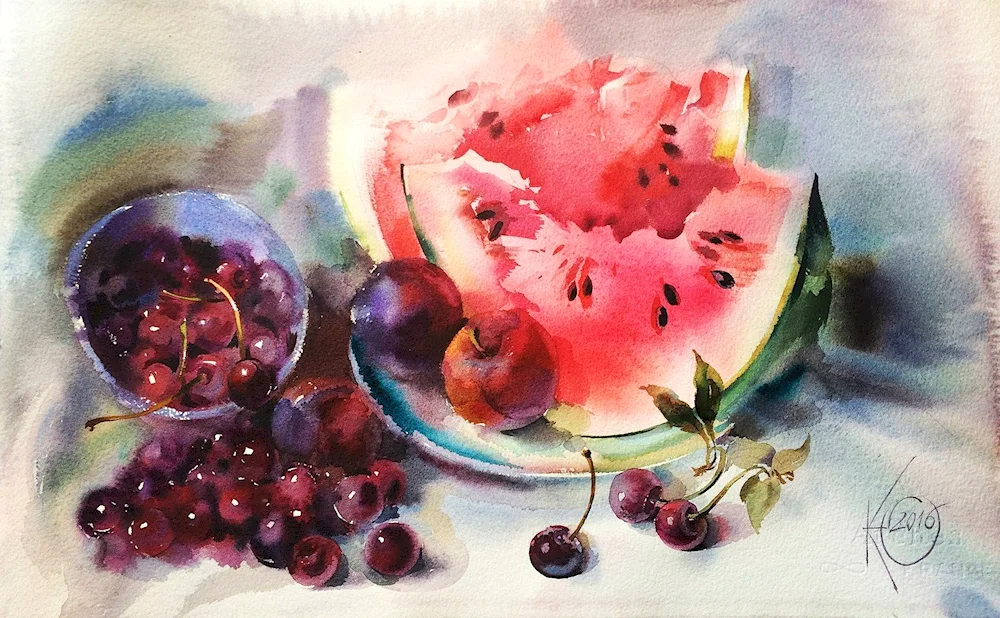 Yulia Kirilina artist watercolour