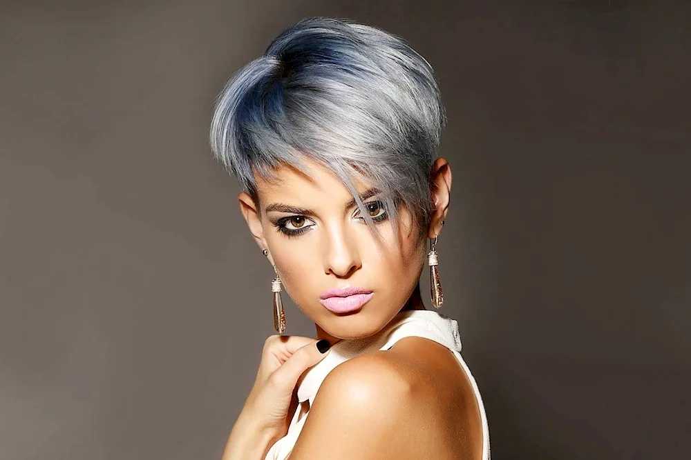 Silver Grey hair colouring