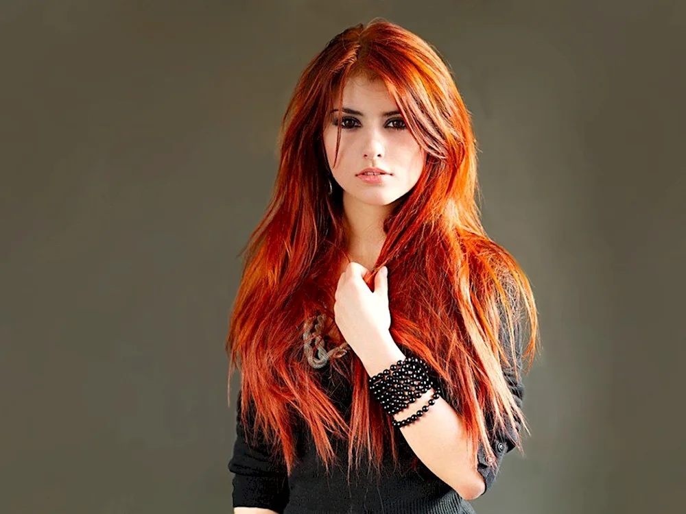 Red hair colour