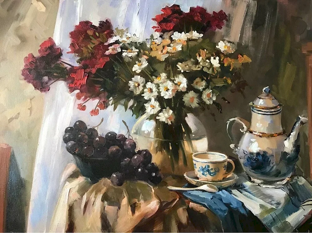 Yuri Pryadko still life painting Max Albert Carlier