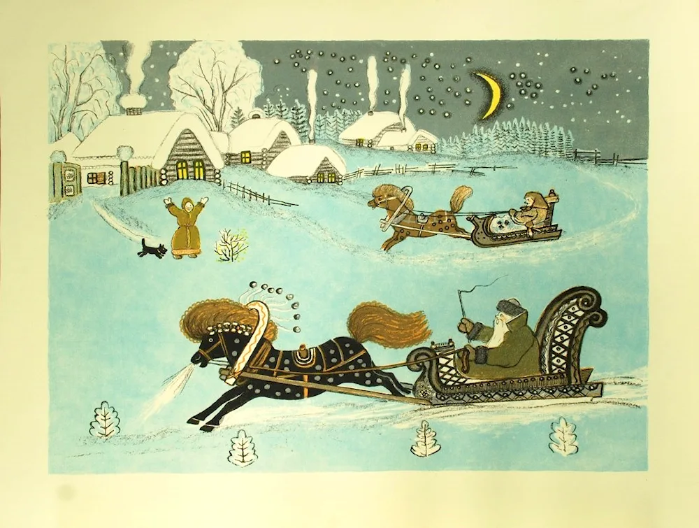 Yuri Alekseevich Vasnetsov illustrations