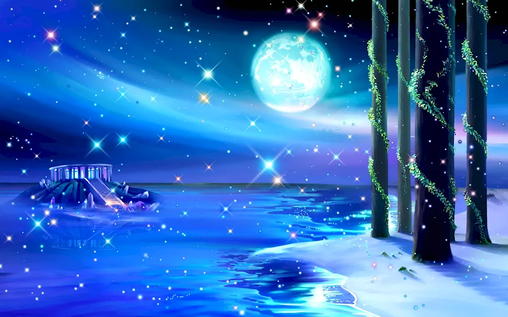 Night sky in city