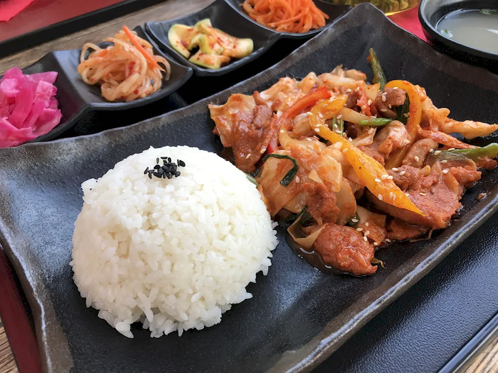 South Korean kimchi cuisine