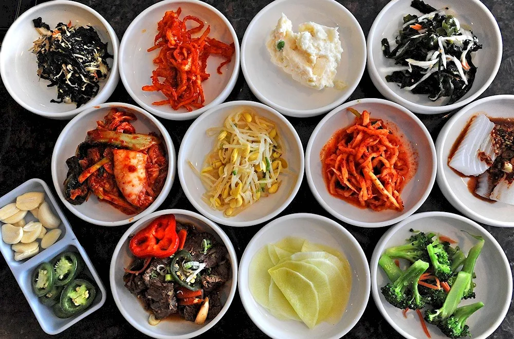 South Korean Panchan cuisine