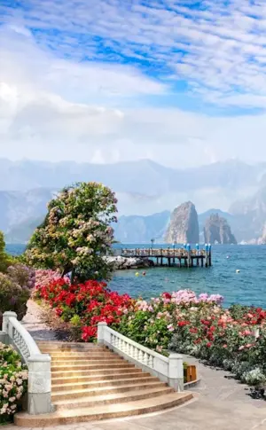Southern Capri Landscape Italy Colonnade