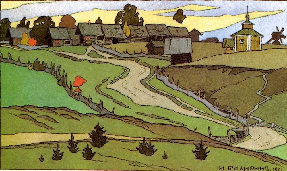 Ivan Bilibin landscapes