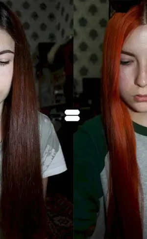 From dark to red without bleaching