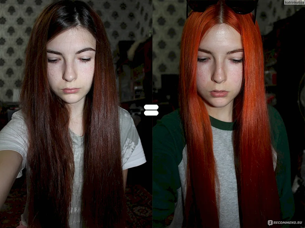 From dark to red without bleaching