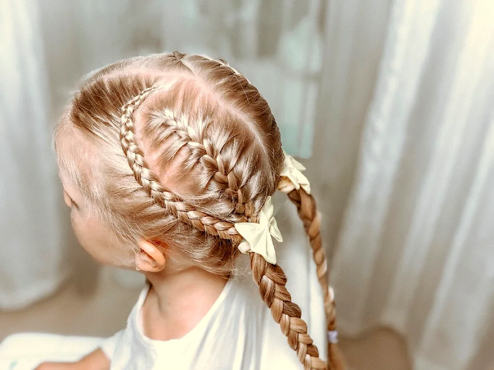 Sleek braided hairstyles for girls
