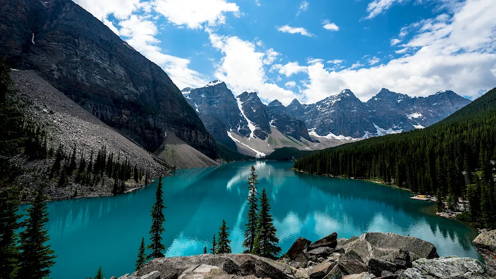 The Emerald Moraine Lakes