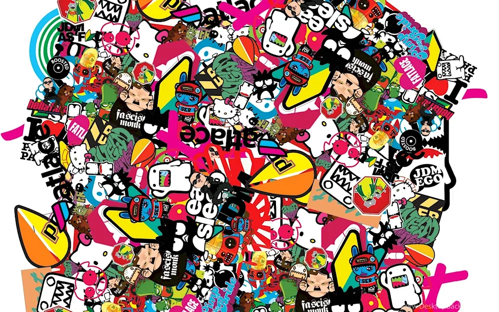 Stickerbombing stickers