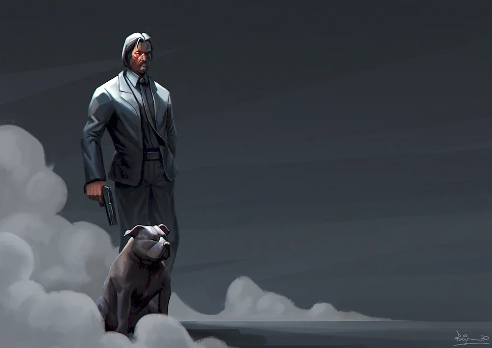 John Wick 4 with dog