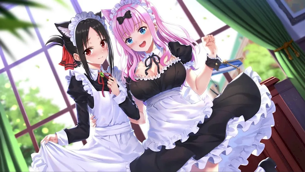 Beautiful girl maids