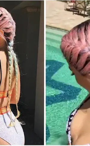 Kylie Jenner braids