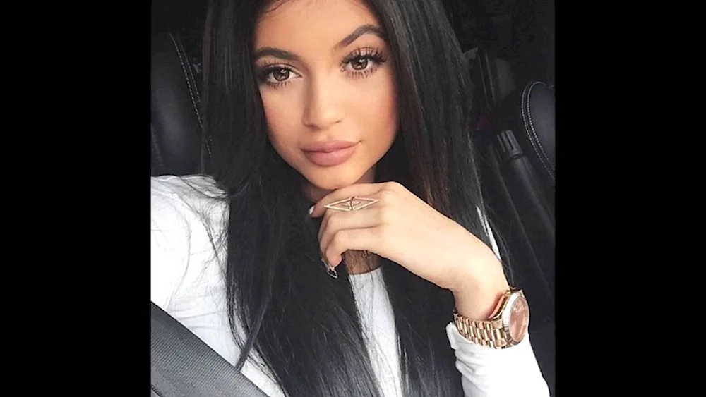 Kylie Jenner dark hair