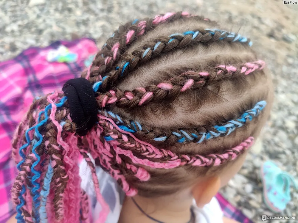 Se braids on frame with braids