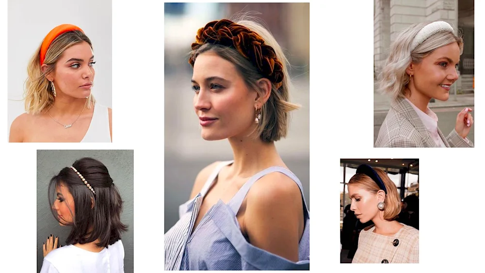 How to wear a headband with a bob