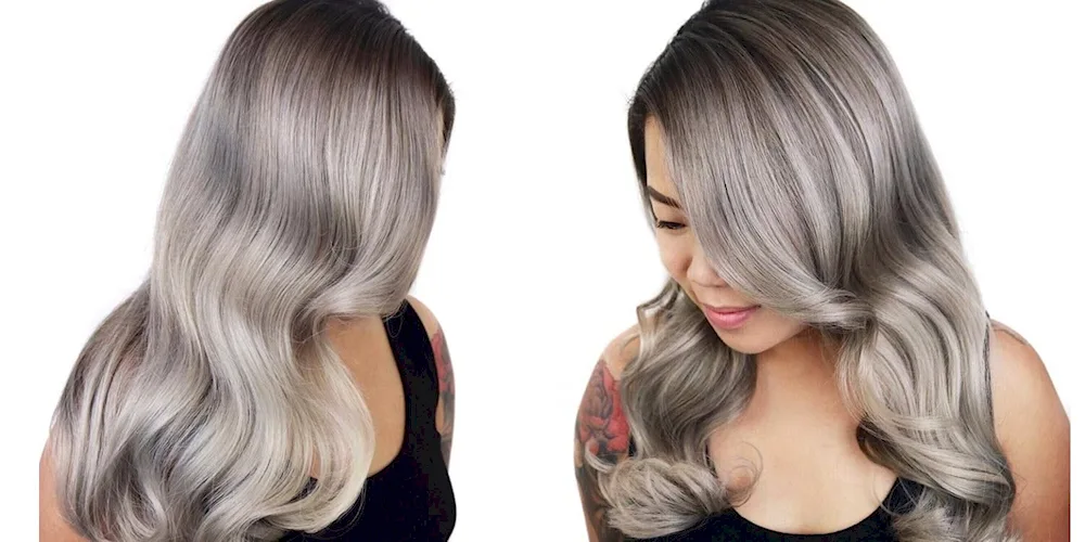 Dark blond balayage