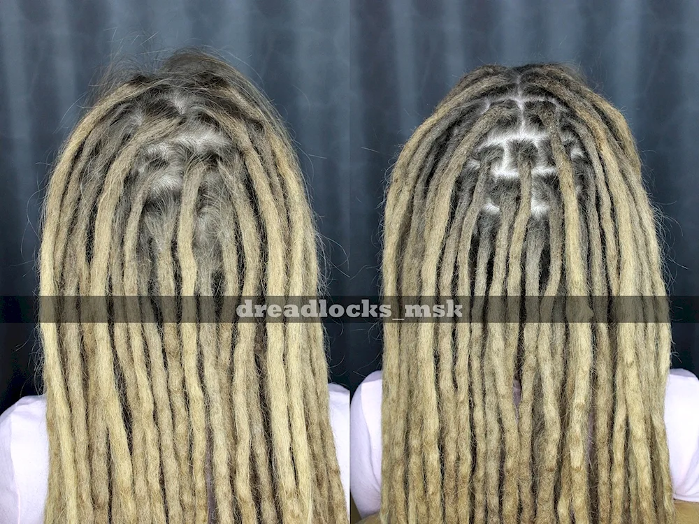 How dreadlocks look after braiding
