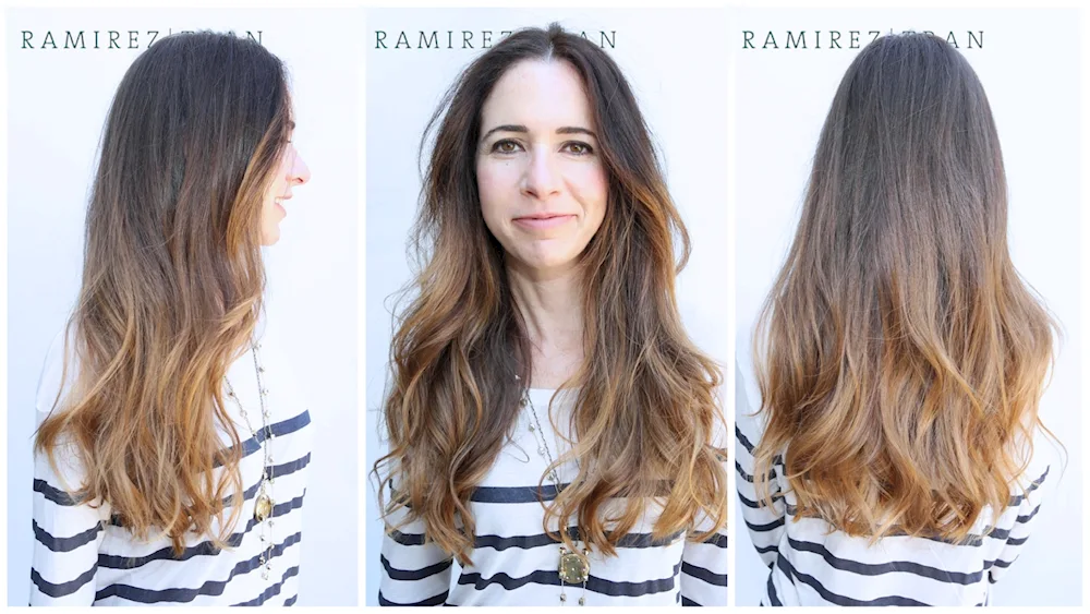Balayage shatush for brunettes