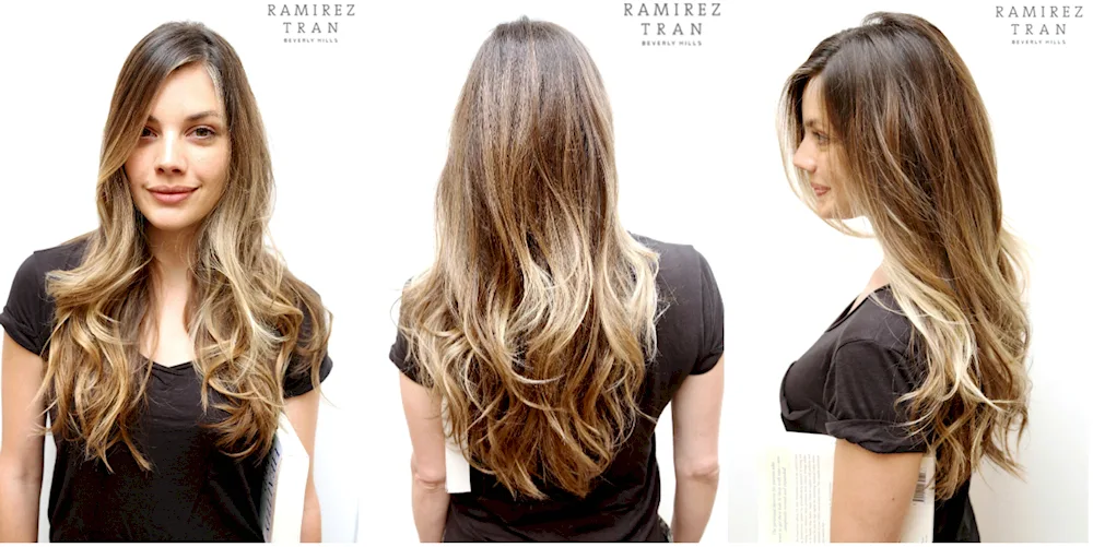 Californian hair colouring Balayage colouring