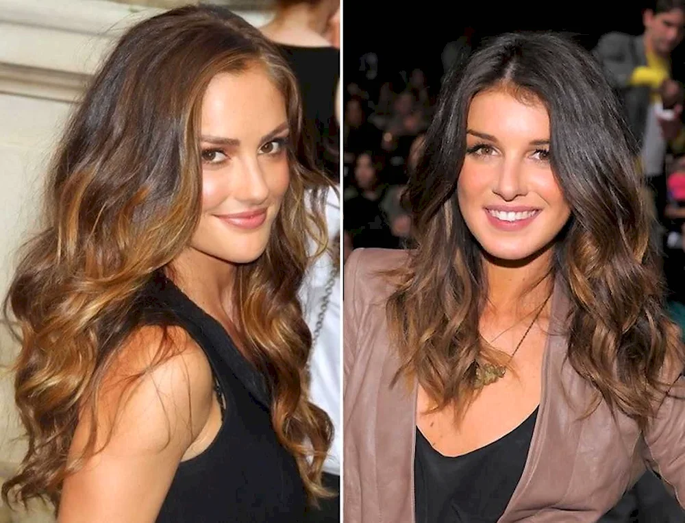 Californian colouring for dark hair