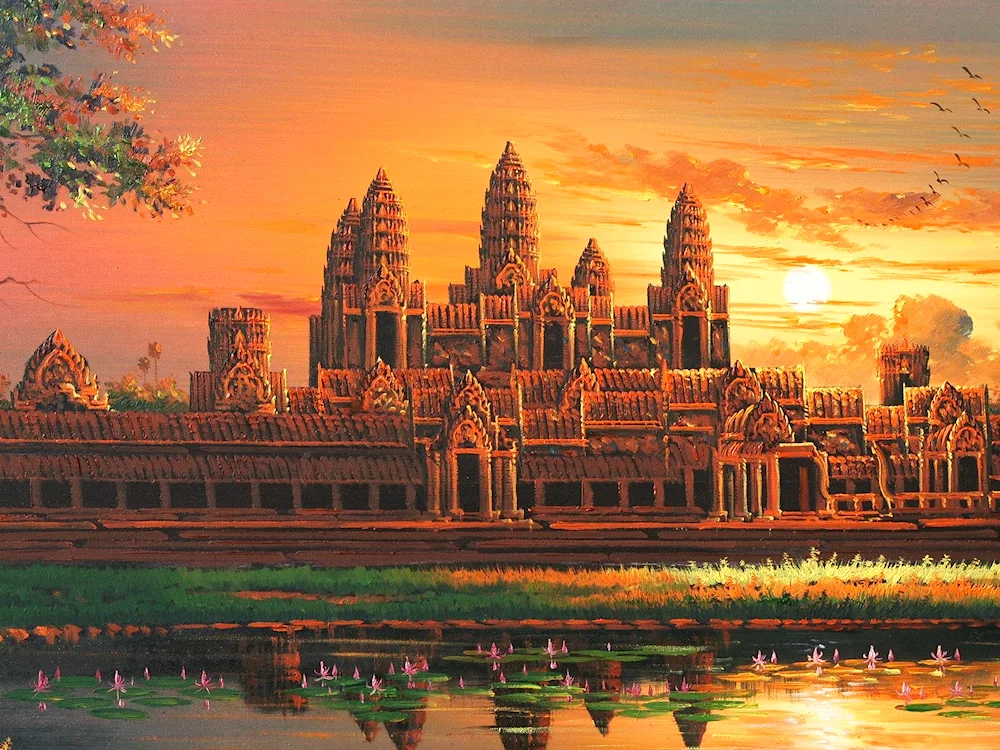 Kamboja temple Angkor Wat