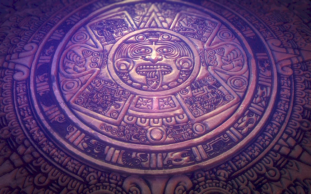 Aztec sun stone