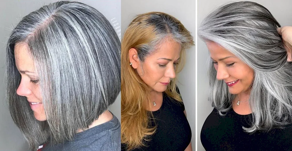 Grey hair camouflage for women