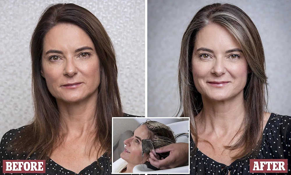 Grey hair camouflage for women