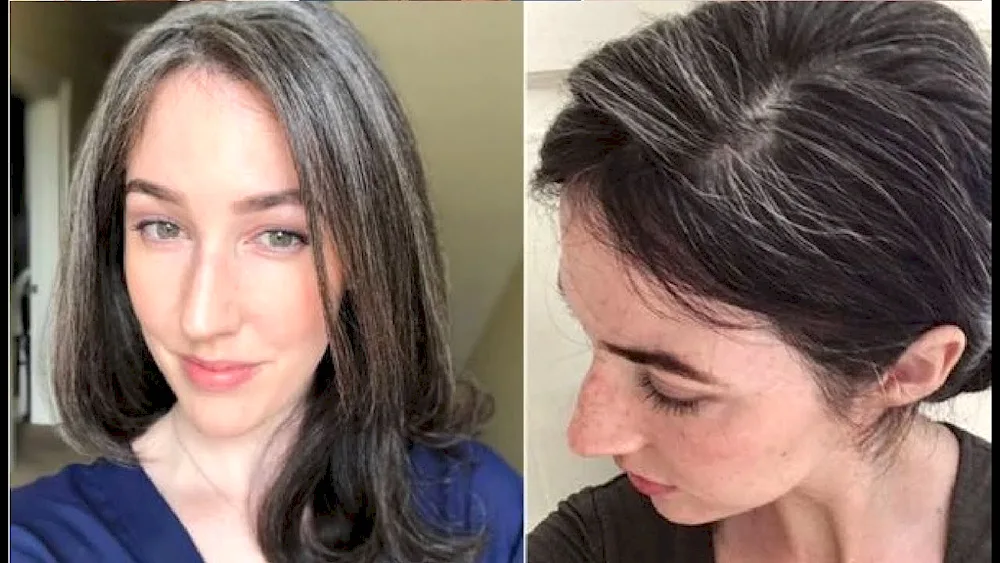 Grey hair camouflage for women