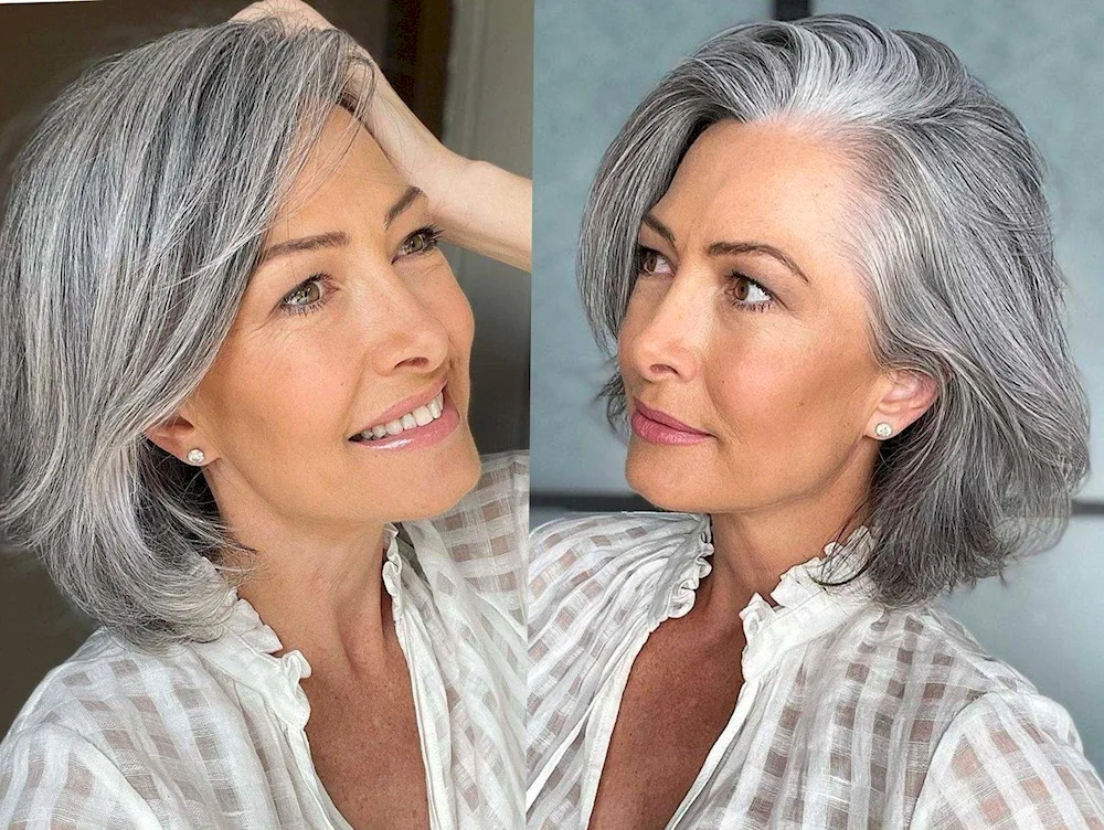 Grey hair camouflage for women