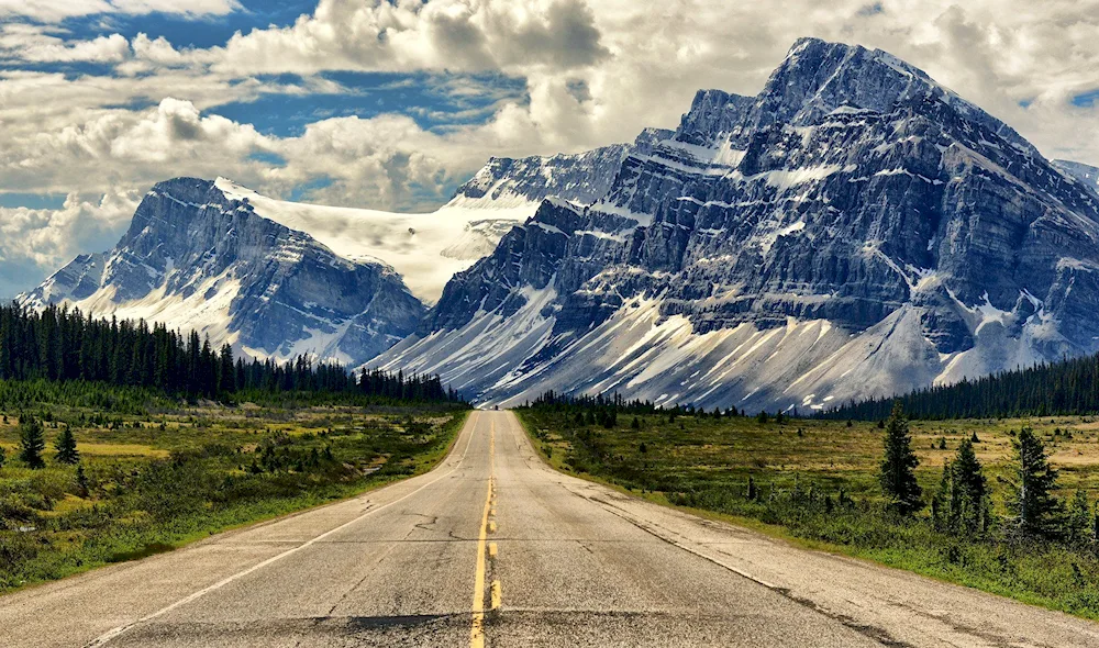 Canada roads Banff