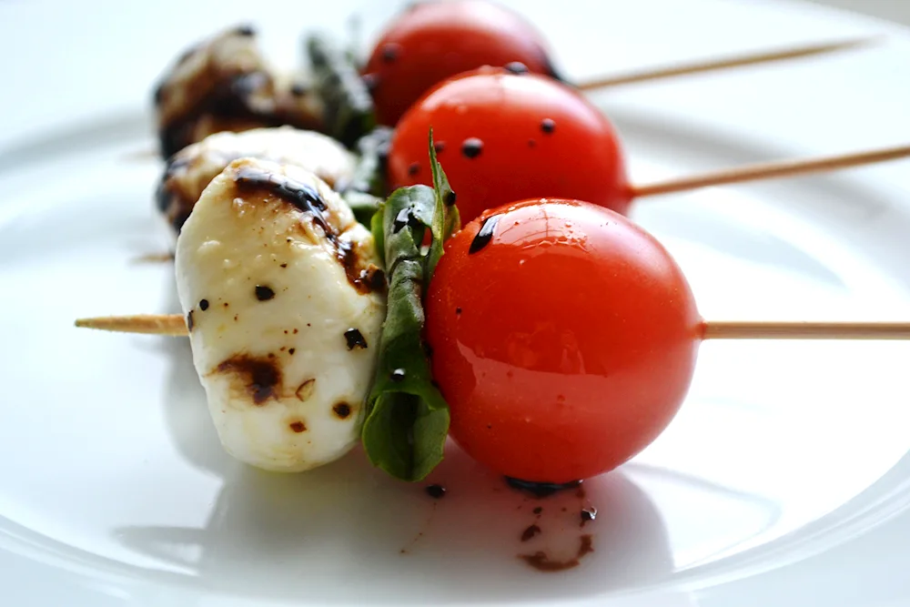 Different salads for a festive table