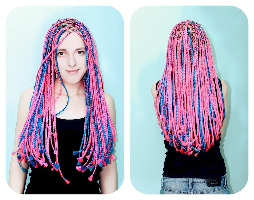 African Senegalese plaits