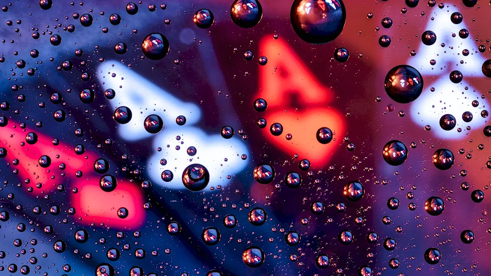 Drops on glass