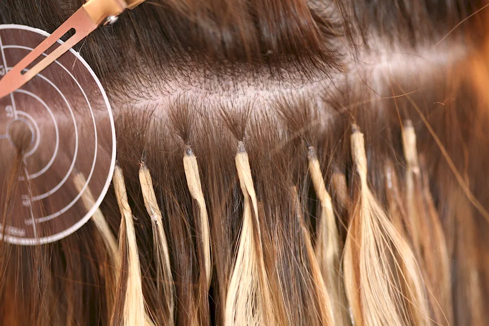Micro capsule hair extensions