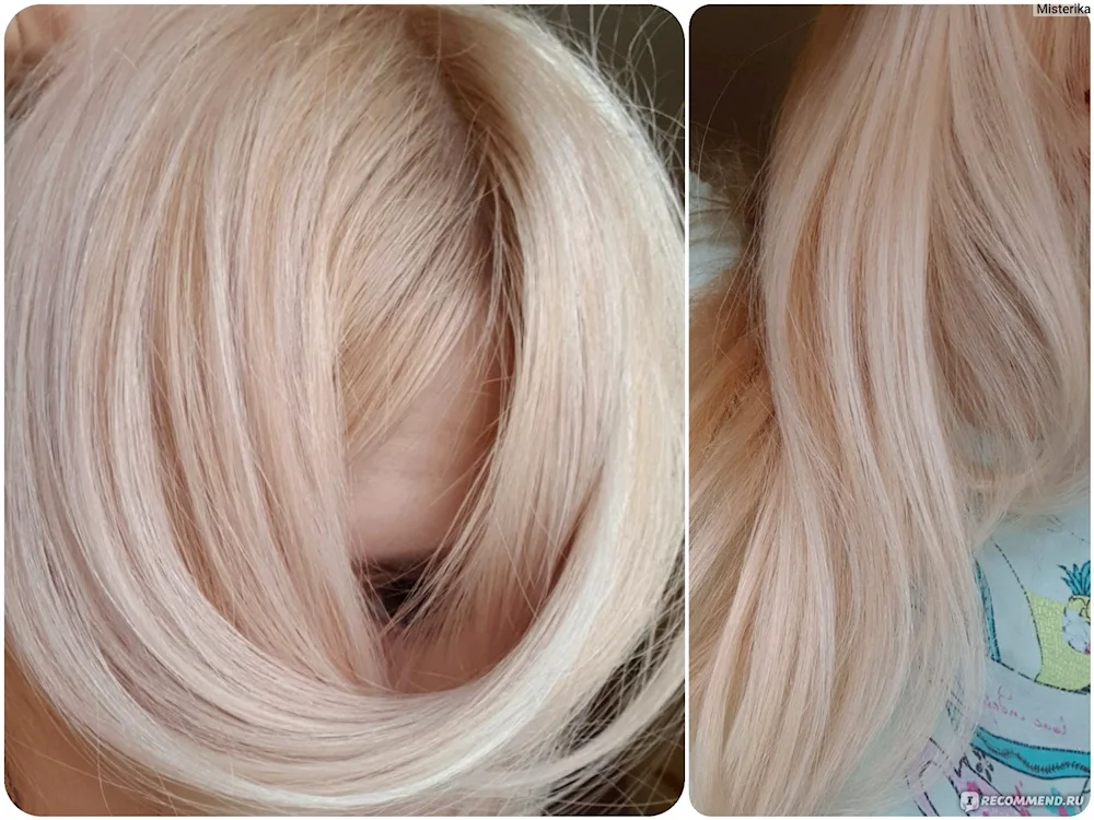 Pearl blond. ashy hair colour