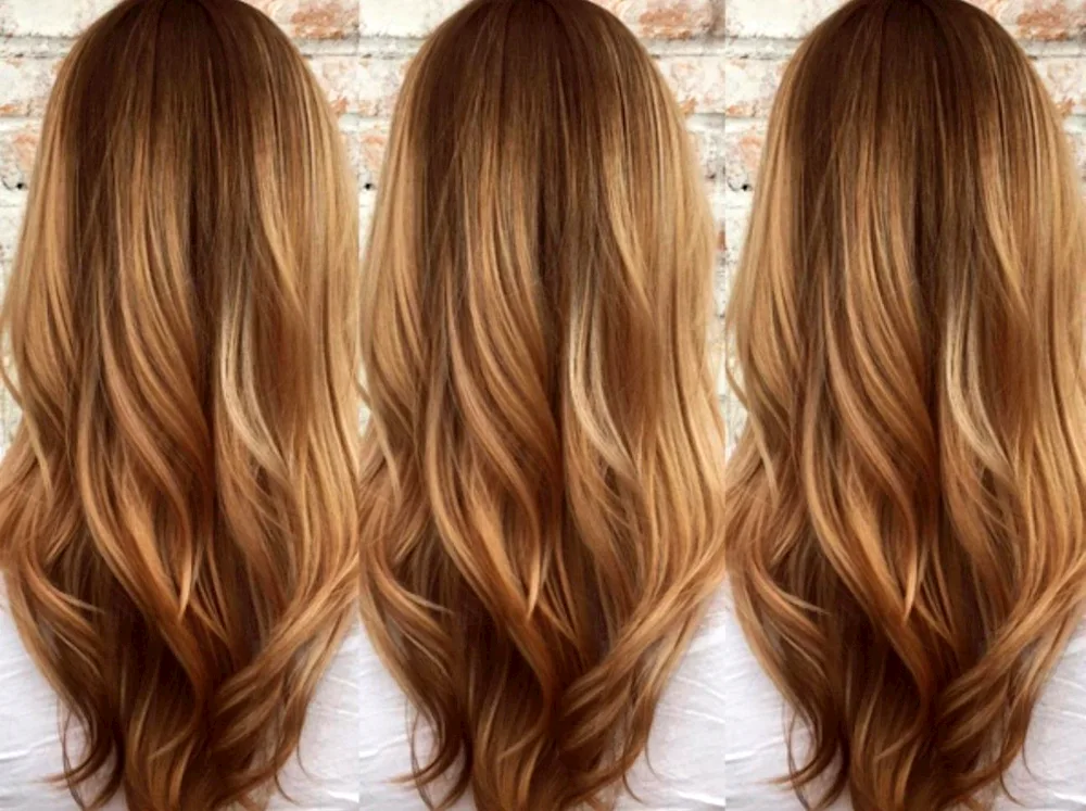 Balayage colouring technique