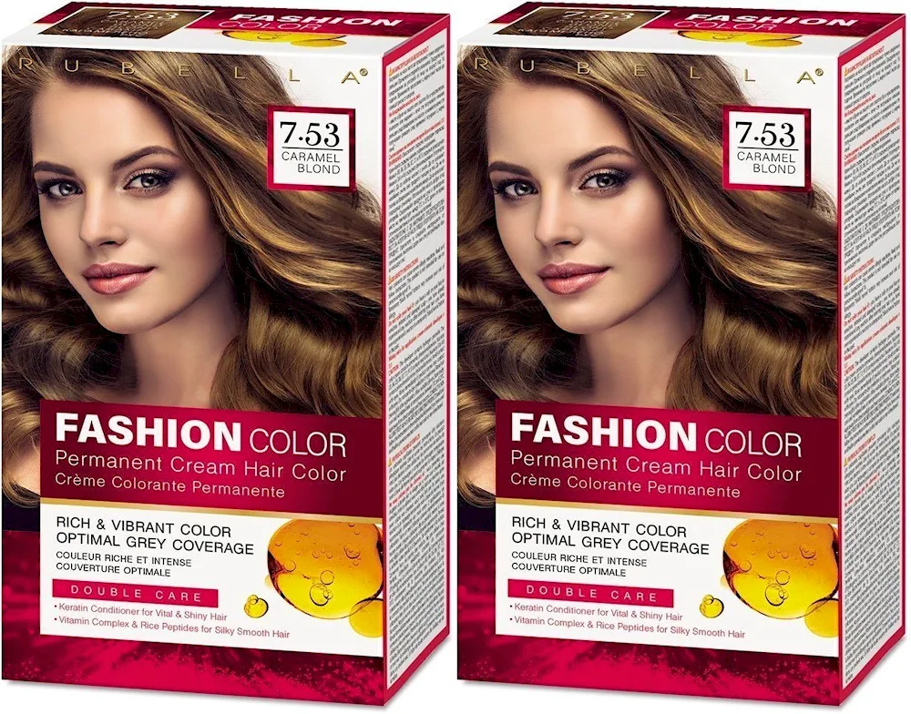 Caramel russet hair dye