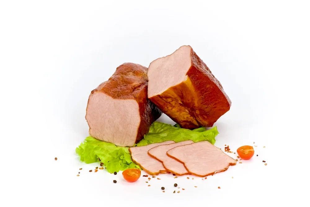 Smoked and boiled pork carbonate