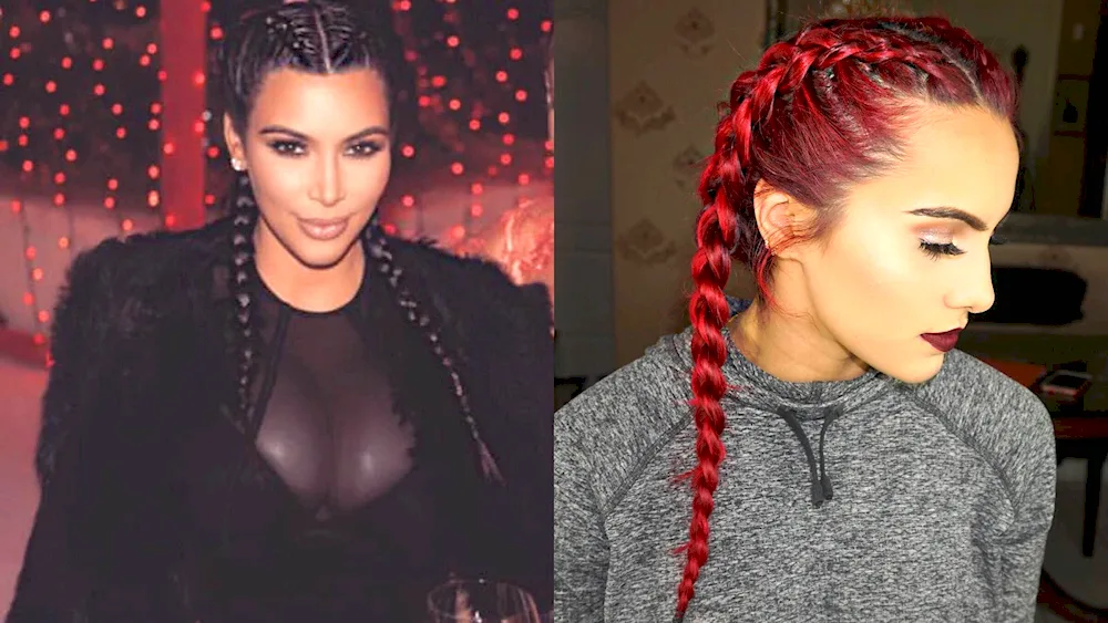 2d braids with kanekalon