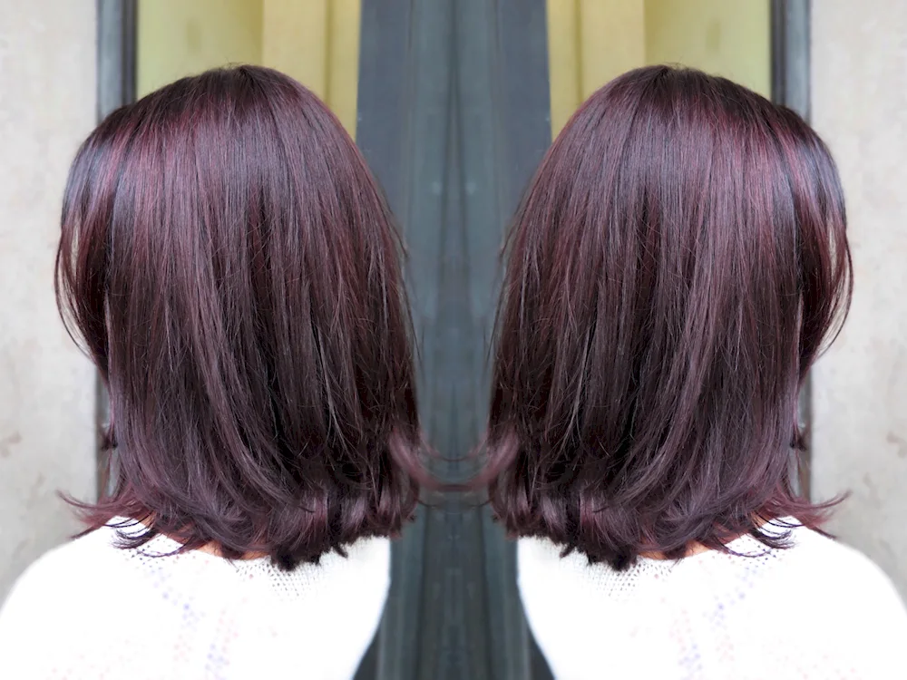 Burgundy hair