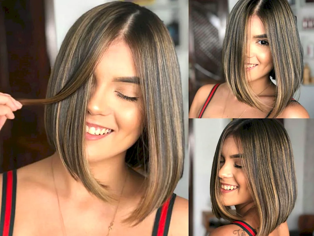 Bob Kare haircut colouring
