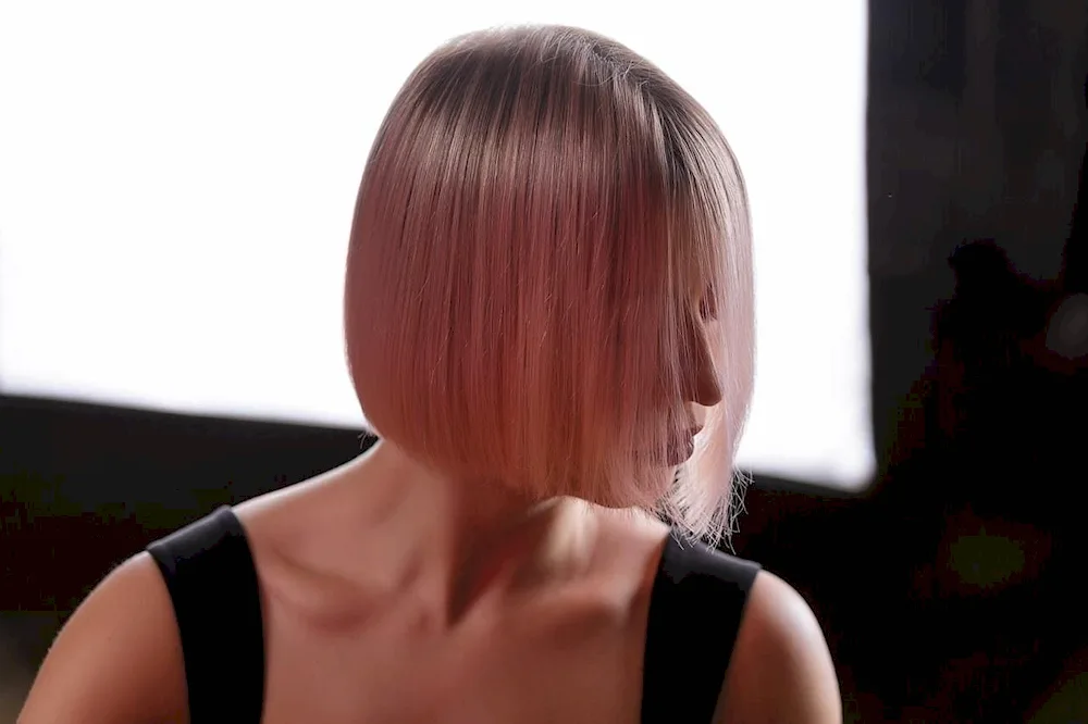 DemoisBob Kare haircut back view