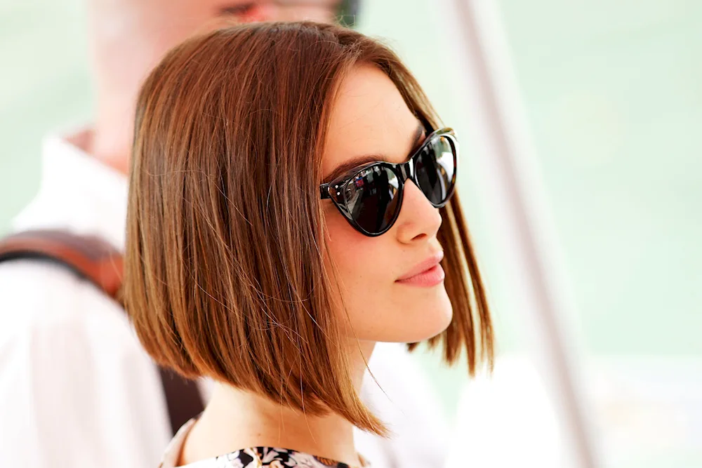 Gradyirovannoe Bob haircut with short back of the head
