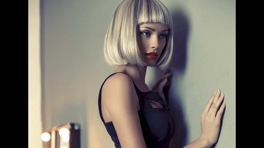 Bob bob brown hair