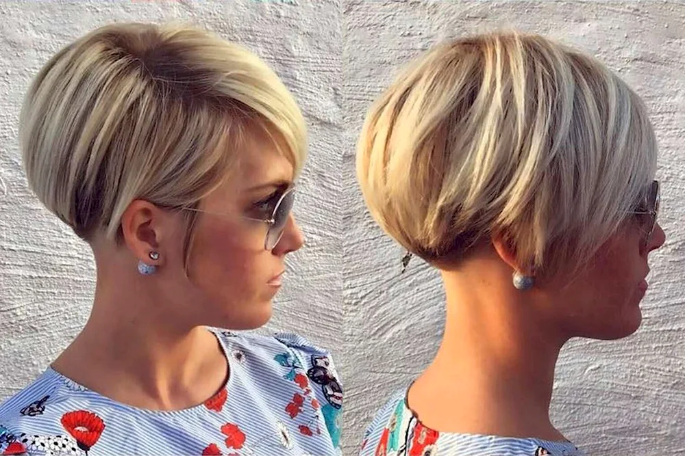 Bob Pixie haircut graduated
