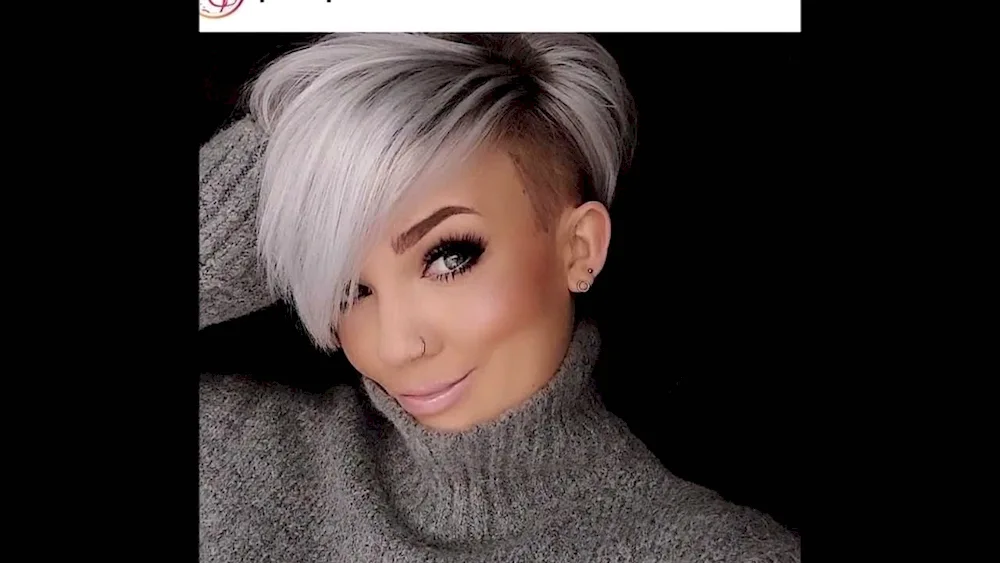 Frankie Sandford short haircut